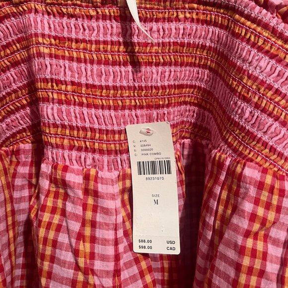 Anthropologie By Anthropologie Gingham Romper medium NWT - Picture 5 of 5